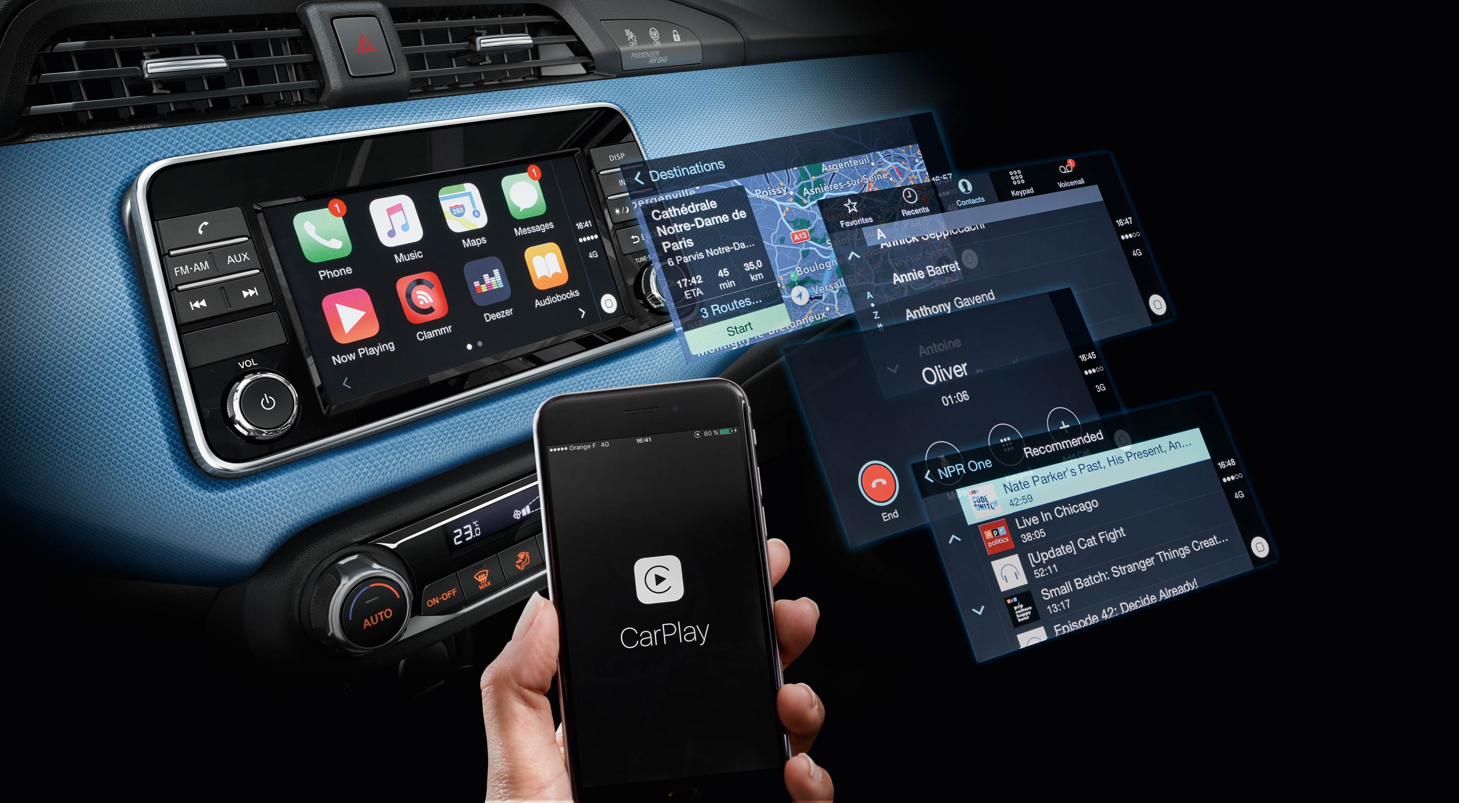 Το νέο Nissan ΜΙCRA με Apple CarPlay (video) autoliveris