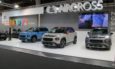 Η νέα πρόταση της Citroen στην κατηγορία των SUV μαγνητίζει όλα τα βλέμματα στην έκθεση “Αυτοκίνηση Fysikon 2017”! Με την έντονη προσωπικότητα και τον χαρακτήρα του, το νέο Citroen C3 Aircross Next Gen. SUV είναι αναμφίβολα το μεγαλύτερο αστέρι στην φετινή έκθεση αυτοκινήτου “Αυτοκίνηση Fysikon 2017”. Οι επισκέπτες της έκθεσης, στέκονται, περιεργάζονται, ρωτούν και γενικά δείχνουν τεράστιο ενδιαφέρον για το νέο μοντέλο με το οποίο η Citroen συνεχίζει να πρωτοπορεί. Το νέο Citroen C3 Aircross κάνει τη διαφορά με το φρέσκο του ύφος και το δυναμικό του χαρακτήρα. Με 85 χρωματικούς συνδυασμούς, το C3 Aircross αποτελεί την πιο ενδιαφέρουσα πρόταση στην κατηγορία που γνωρίζει ιδιαίτερη άνθηση σε όλη την Ευρώπη. Η ευρύχωρη καμπίνα του, προσφέρει λύσεις για όλες τις ανάγκες, δίνοντας τη δυνατότητα εξατομίκευσης, τόσο με τους χρωματισμούς σε πολλά σημεία της, όσο και με τη διαμόρφωση των χώρων ανάλογα με τις εκάστοτε απαιτήσεις. Όλη η γκάμα του νέου Citroen C3 Aircross με τους αποδοτικούς κινητήρες βενζίνης και diesel που ξεχωρίζουν για την οικονομία τους, δίνει το παρόν και περιμένει τους επισκέπτες της Έκθεσης “Αυτοκίνηση Fysikon 2017” να την ανακαλύψουν! Με κυβισμό 1,2 λίτρα και τρεις εκδόσεις απόδοσης 82, 110 και 130 ίππους Turbo, βραβευμένους κινητήρες για τρίτη συνεχόμενη χρονιά, ο βενζινοκινητήρας PureTech καλύπτει ένα ευρύ φάσμα απαιτήσεων, τόσο για οικονομία, όσο και για επιδόσεις. Η diesel επιλογή, είναι το σύνολο των 1,6 λίτρων BlueHDi σε δύο εκδόσεις απόδοσης, 100 και 120 ίππων. Με τη γκάμα αυτή των κινητήρων, το Citroen C3 Aircross μπορεί και προσφέρει λύσεις σε όλους όσοι θέλουν να μετακινούνται με ιδιαίτερη άνεση, ασφάλεια και οικονομία! Οι επισκέπτες έχουν την ευκαιρία να δουν το “Αυτοκίνητο της Χρονιάς”, το νέο C3, σε τρεις διαφορετικούς χρωματικούς συνδυασμούς, τονίζοντας τις πολλές δυνατότητες εξατομίκευσης του μοντέλου. Η άψογη οδική του συμπεριφορά, τα στιλάτα και πρακτικά Airbumps®, το άνετο εσωτερικό του και η ConnectedCam Citroën™, είναι μερικά από τα χαρακτηριστικά που το κάνουν μοναδικό. Το νέο Citroen C3 φέρει υπερ-πλούσιο εξοπλισμό. Προσφέρει μία εμπειρία πρωτόγνωρης άνεσης χάρη στα μεγάλα του καθίσματα, τις άνετες αναρτήσεις, τους χώρους και την απίστευτη εργονομία που σας προσφέρει η προηγμένη άνεση Citroën Advanced Comfort®. Ιδιαίτερη εντύπωση προκαλούν το C1 Special Edition, το C4 Cactus One Tone Edition, το C - Elysee και το Grand C4 Picasso. Επισκεφθείτε το Περίπτερο της Citroen στην Έκθεση “Αυτοκίνηση Fysikon 2017”!