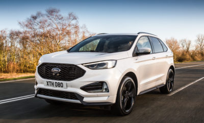 • Το νέο SUV Ford Edge κάνει το Ευρωπαϊκό ντεμπούτο του σε έκδοση ST-Line, με καινοτόμες τεχνολογίες υποστήριξης οδηγού, ισχυρούς νέους κινητήρες και premium εξοπλισμό άνεσης • Ο κινητήρας 2.0 EcoBlue 238 PS της Ford υιοθετεί νέο σύστημα bi-turbo που βελτιστοποιεί τη ροπή στις χαμηλές στροφές, την πολιτισμένη λειτουργία και την οικονομία καυσίμου • Post-Collision Braking, Evasive Steering Assist, και Adaptive Cruise Control με Stop-and-Go και Lane Centring Assist ξεχωρίζουν στο ολοκληρωμένο πακέτο τεχνολογιών • SYNC3 με οθόνη αφής 8 ιντσών προσφέρει άμεση συνδεσιμότητα. Premium ηχοσύστημα B&O PLAY 1000 watt και ασύρματη φόρτιση τηλεφώνου • Το σπορ Edge ST-Line προσφέρει επιδόσεις Ford Performance, περιλαμβάνει ζάντες 20 ιντσών και διακοσμητικά πάνελ στο χρώμα του αμαξώματος, σπορ ανάρτηση και σύστημα τετρακίνησης Ford Intelligent All Wheel Drive Η Ford αποκάλυψε το νέο SUV Ford Edge για την Ευρωπαική αγορά – πρόκειται για το πιο προηγμένο τεχνολογικά SUV στην ιστορία της εταιρίας. Το νέο Ford Edge προσφέρει μία ολοκληρωμένη γκάμα τεχνολογιών υποστήριξης οδηγού, βασισμένων σε κάμερες και αισθητήρες, που κάνουν τα ταξίδια πιο άνετα, λιγότερο στρεσογόνα και βοηθούν τους οδηγούς να αποφύγουν ή να μετριάσουν της επιπτώσεις μιας σύγκρουσης. Για πρώτη φορά στην Ευρώπη διατίθενται τα συστήματα Post Collision Braking, Evasive Steering Assist, και Adaptive Cruise Control με Stop-and-Go και Lane Centring Assist. Το νέο Ford Edge λανσάρει επίσης για πρώτη φορά στην Ευρώπη, μία νέα, ισχυρή και αποδοτική έκδοση του κινητήρα diesel 2.0L EcoBlue της Ford, σε συνδυασμό με νέο, οκτατάχυτο, αυτόματο κιβώτιο για άνεση στο ταξίδι. Το νέο Ford Edge που παρουσιάστηκε σε σπορ έκδοση ST-Line, υιοθετεί νέα αισθητική μπροστά και πίσω, φαρδιά μάσκα με κυψελοειδή δομή, εντυπωσιακά προστατευτικά και πλαϊνές ποδιές στο χρώμα του αμαξώματος και στάνταρ ζάντες αλουμινίου 20 ιντσών. «Βοηθώντας τους πελάτες να διαχειρίζονται εύκολα της συνθήκες κυκλοφορίας στις πόλεις χάρη στις πιο προηγμένες τεχνολογίες υποστήριξης οδηγού και να ταξιδεύουν άνετα με έναν πολιτισμένο και αποδοτικό νέο κινητήρα 2.0 EcoBlue diesel σε συνεργασία με οκτατάχυτο αυτόματο κιβώτιο, το νέο Ford Edge είναι η πιο ανταγωνιστική προσφορά μας για τον όλο και μεγαλύτερο αριθμό Ευρωπαίων πελατών μας που επιλέγουν ένα SUV» δήλωσε ο Roelant de Waard, vice president, Marketing, Sales & Service, της Ford Ευρώπης. Έξυπνο SUV για έναν έξυπνο κόσμο Το νέο Ford Edge λανσάρει τρεις νέες τεχνολογίες υποστήριξης οδηγού της Ford στην Ευρώπη: • Post-Collision Braking: Περιορίζει τη σφοδρότητα μιας πιθανής δευτερεύουσας σύγκρουσης εφαρμόζοντας αυτόματα μέτρια πίεση πέδησης, όταν ανιχνευτεί μία αρχική σύγκρουση. Η επιβράδυνση του οχήματος μπορεί να περιορίσει τους τραυματισμούς των επιβατών και τις ζημιές στο αυτοκίνητο • Evasive Steering Assist: Βοηθά τους οδηγούς να αποφύγουν σταματημένα οχήματα ή οχήματα που κινούνται πιο αργά αποτρέποντας συγκρούσεις. Σχεδιασμένο για να λειτουργεί σε ταχύτητες πόλης και αυτοκινητόδρομου, διαθέτει ραντάρ και μία κάμερα για την ανίχνευση αργά κινούμενων ή σταματημένων οχημάτων και παρέχει υποβοήθηση διεύθυνσης για την αποφυγή μιας επικείμενης σύγκρουσης • Adaptive Cruise Control with Stop-and-Go and Lane Centring Assist: Βοηθά το αυτοκίνητο να διατηρεί μία απόσταση ασφαλείας από τα προπορευόμενα οχήματα και περιορίζει το στρες κατά τη διάρκεια μεγάλων ταξιδιών σε δρόμους με ελαφρά κυκλοφορία, διατηρώντας το όχημα στο κέντρο της λωρίδας Άλλες τεχνολογίες που χρησιμοποιούν κάμερες, ραντάρ και αισθητήρες υπερήχων για μείωση του άγχους του οδηγού περιλαμβάνουν Adaptive Front Lighting System, Blind Spot Information System, Glare-Free Highbeam, Intelligent Speed Limiter, Lane Keeping Alert, Pre-Collision Assist with Pedestrian Detection και Traffic Sign Recognition. Η οδήγηση και το παρκάρισμα σε πόλεις και οικοδομημένες περιοχές γίνεται πιο άνετα και εύκολα με συστήματα όπως το Cross Traffic Alert, το Ford Adaptive Steering, το Active Park Assist με Perpendicular Parking, το Side Parking Aid και το Park Out Assist που βοηθά τους οδηγούς να εξέρχονται από χώρους στάθμευσης. Δυναμικές επιδόσεις από ένα προηγμένο σύστημα μετάδοσης Το νέο Ford Edge χρησιμοποιεί τις τελευταίες τεχνολογίες συστημάτων μετάδοσης της Ford για δυναμικές επιδόσεις σε συνδυασμό με οικονομική κατανάλωση και μειωμένες εκπομπές CO2.* Ο νέος κινητήρας diesel 2.0L EcoBlue bi-turbo της Ford προσφέρει την ισχύ, τη ροπή και τις επιδόσεις ενός κινητήρα μεγαλύτερου κυβισμού με τη βελτιστοποιημένη απόδοση και τις χαμηλές εκπομπές CO2 ενός μικρότερου κινητήρα. Στους νέους κινητήρες EcoBlue diesel λανσάρεται ένα προηγμένο σύστημα bi-turbo, ενώ διατηρείται η προηγμένη τεχνολογία ψεκασμού καυσίμου και την αρχιτεκτονική χαμηλών τριβών EcoBlue που πληροί τα αυστηρά πρότυπα εκπομπών ρύπων Euro 6. Ο νέος κινητήρας diesel 2.0L EcoBlue bi-turbo 238 PS του νέου Edge συνδυάζεται με σύστημα τετρακίνησης Ford Intelligent All Wheel Drive, και προσφέρει βελτιστοποιημένη ροπή στις χαμηλές στροφές, και βελτιωμένα χαρακτηριστικά θορύβων και κραδασμών (NVH) σε συνδυασμό με ομαλή και γραμμική επιτάχυνση για μία άνετη οδηγική εμπειρία. Ένα μικρό turbo υψηλής πίεσης και ένα μεγαλύτερο χαμηλής πίεσης, λειτουργούν εν σειρά στις χαμηλές στροφές για μεγαλύτερη απόκριση και βελτιωμένη ροπή. Στις υψηλότερες στροφές, το μεγαλύτερο turbo αναλαμβάνει πλήρως την υπερπλήρωση που απαιτείται για την επίτευξη της μέγιστης ισχύς. Οι βελτιωμένες πολλαπλές εξαγωγής αποτελούνται περίπου από 30% νικέλιο για βελτιστοποιημένη αντοχή σε θερμοκρασίες 860 βαθμών Κελσίου που παράγονται από το σύστημα bi-turbo. Τα ρουλεμάν των turbo είναι υδρόψυκτα, όπως και το κέλυφος του turbo χαμηλής πίεσης. Εξοπλισμένος με στάνταρ σύστημα Auto Start-Stop, ο κινητήρας 2.0L EcoBlue της Ford προσφέρεται επίσης για το νέο Ford Edge με απόδοση 190 PS σε συνδυασμό με εξατάχυτο μηχανικό κιβώτιο και Ford Intelligent All Wheel Drive. Το νέο, οκτατάχυτο αυτόματο κιβώτιο της Ford έχει σχεδιαστεί για βελτιωμένη απόδοση καυσίμου και ταχύτερη απόκριση και ομαλές, γρήγορες αλλαγές σχέσεων. Ρυθμισμένο με γνώμονα τις προσδοκίες των Ευρωπαίων οδηγών, το κιβώτιο διαθέτει: • Adaptive Shift Scheduling, που αξιολογεί το ατομικό στυλ οδήγησης για να βελτιστοποιεί τα σημεία αλλαγών των ταχυτήτων. Το σύστημα αναγνωρίζει ανηφόρες και κατηφόρες και το απότομο στρίψιμο και προσαρμόζει τις αλλαγές σχέσεων για μία πιο σταθερή, απολαυστική και ποιοτική οδηγική εμπειρία • Adaptive Shift Quality Control, που αξιολογεί πληροφορίες από το όχημα, αλλά και από το περιβάλλον κίνησης ώστε να προσαρμόζει την πίεση στους συμπλέκτες για σταθερή και ποιοτική αλλαγή ταχυτήτων. Η συγκεκριμένη τεχνολογία μπορεί επίσης να προσαρμόσει την ομαλότητα των αλλαγών ανάλογα με το οδηγικό στυλ Σπορτίφ έκδοση ST-Line Η οικογένεια ST-Line της Ford – που απευθύνεται σε πελάτες οι οποίοι έλκονται από τη σπορ αισθητική των μοντέλων Ford ST – προσφέρει στυλ εμπνευσμένο από την Ford Performance σε συνδυασμό με ισχυρούς κινητήρες. Το νέο Edge ST-Line διαθέτει τολμηρό και δυναμικό εξωτερικό στυλ με κύρια συστατικά τα εξής: • Αεροτομή και πλαϊνά προστατευτικά στο χρώμα του αμαξώματος, και εμπρός μάσκα με μοναδικό μαύρο φινίρισμα • Στάνταρ ζάντες αλουμινίου 20-ιντσών, και προαιρετικές premium 21-ιντσών • Διπλές χρωμιωμένες απολήξεις εξάτμισης • Διάστικτα, ημι-δερμάτινα καθίσματα Miko®-Dinamica με ηλεκτρική και εμπρός καθίσματα με δέκα ρυθμίσεις • Διάστικτο δερμάτινο τιμόνι και λαβή επιλογέα ταχυτήτων με κόκκινη ραφή για το μηχανικό κιβώτιο • Αλουμινένια σπορ πεντάλ, μαύρη επένδυση οροφής και premium βελούδινα πατάκια Η σπορ ανάρτηση επιτείνει την οδηγική εμπειρία του νέου Ford Edge ST-Line, που με την υποστήριξη της τεχνολογίας Ford Adaptive Steering, βελτιστοποιεί την απόκριση του τιμονιού και διευκολύνει τους ελιγμούς μεταβάλλοντας συνεχώς το λόγο υποπολλαπλασιασμού σύμφωνα με την ταχύτητα του οχήματος. Οι εκδόσεις με οκτατάχυτο αυτόματο κιβώτιο διαθέτουν και χειριστήρια αλλαγών σχέσεων στο τιμόνι (shift paddles) για ακόμα πιο άμεσες αλλαγές ταχυτήτων. Συνδεδεμένο και άνετο εσωτερικό Μία προαιρετική βάση ασύρματης φόρτισης στον αποθηκευτικό χώρο της κεντρικής κονσόλας του νέου Ford Edge επιτρέπει τη φόρτιση συμβατών ψηφιακών συσκευών χωρίς τη χρήση καλωδίων. Το σύστημα επικοινωνίας και ψυχαγωγίας SYNC3 της Ford – συμβατό με Apple CarPlay και Android Auto™ επιτρέπει στους οδηγούς να ελέγχουν smartphones, συστήματα ήχου, πλοήγησης και κλιματισμού με φωνητικές εντολές ή μέσα από μία έγχρωμη οθόνη αφής 8 ιντσών. Οι πελάτες μπορούν να αναβαθμίσουν την ηχητική εμπειρία τους με ένα νέο premium σύστημα ήχου B&O PLAY ειδικά ρυθμισμένο για το Edge. Το σύστημα χρησιμοποιεί Ψηφιακό Επεξεργαστή Ήχου 10 καναλιών για έλεγχο και ισοστάθμιση κάθε ηχείου, εξασφαλίζοντας ομοιόμορφη κατανομή ήχου σε όλη την καμπίνα. Η δυνατότητα ήχου surround προσφέρει μια ηχητική εμπειρία αίθουσας συναυλιών. Το νέο Edge προσφέρει επίσης ένα πλήρως διαμορφώσιμο τρισδιάστατο ψηφιακό πίνακα οργάνων που επιτρέπει στους οδηγούς να εξατομικεύουν τη διάταξη του ταχύμετρου, του στροφόμετρου και των πληροφοριών του οχήματος σύμφωνα με τις προσωπικές προτιμήσεις τους – ακόμα και να επιλέγουν ένα από τα επτά χρώματα φόντου – διατηρώντας παράλληλα μία απλή, κομψή εμφάνιση. Άλλες τεχνολογίες άνεσης περιλαμβάνουν μία μεγάλη, πανοραμική, κρυστάλλινη οροφή, θερμαινόμενα και κλιματιζόμενα εμπρός καθίσματα, θερμαινόμενα πίσω καθίσματα και θερμαινόμενο τιμόνι. Με αρμονικά, υψηλής ποιότητας υλικά και προηγμένη σχεδίαση, το ευρύχωρο εσωτερικό του νέου Ford Edge αποπνέει μία premium αίσθηση. Μία ανασχεδιασμένη κεντρική κονσόλα διαθέτει νέο περιστροφικό επιλογέα σχέσεων για το οκτατάχυτο αυτόματο κιβώτιο που απελευθερώνει χώρο, ενώ παράλληλα διευκολύνει την πρόσβαση στη βάση ασύρματης φόρτισης, ενισχύοντας τη μοντέρνα, σοφιστικέ αίσθηση το οχήματος. Το κουμπί του ηλεκτρονικού χειρόφρενου, στη θέση ενός συμβατικού μοχλού απελευθερώνει πρόσθετο χώρο για να τοποθετηθούν προσαρμοζόμενες ποτηροθήκες και ένας βαθύς αποθηκευτικός θάλαμος κατάλληλος για βιβλία, παιχνίδια και tablets. Ένα ακόμα μεγαλύτερο ντουλάπι υπάρχει κάτω από το ταμπλό. Τέλος, στο πάνω τμήμα του πίνακα οργάνων διατίθεται πρόσθετος αποθηκευτικός χώρος. Ολοκληρωμένη γκάμα Το νέο Ford Edge θα προσφέρεται στην Ευρωπαική αγορά σε εκδόσεις Vignale (με ανώτερη ποιότητα), Titanium (έμφαση στην κομψότητα) και Trend (με πλούσιο εξοπλισμό), πέραν του σπορ ST-Line. Σε όλη τη διαθέσιμη γκάμα, στοιχεία αισθητικής αναβάθμισης περιλαμβάνουν φαρδύτερη εμπρός μάσκα (με μοναδικό φινίρισμα για κάθε μία από τις διαθέσιμες εκδόσεις) και ανανεωμένο εμπρός μέρος – στοιχεία που συνδυάζονται για τη δημιουργία μιας αθλητικής, μοντέρνας εμφάνισης. Το νέο Ford Edge διαθέτει στάνταρ τεχνολογία LED για τους προβολείς, τα φώτα ημέρας και τα πίσω φώτα, ενώ το ανασχεδιασμένο καπό επιτείνει την αίσθηση πλάτους και στιβαρότητας. Πωλήσεις ρεκόρ Οι πωλήσεις SUV της Ford αυξήθηκαν κατά 24% το 2017, χάρη στις καλύτερες ετήσιες πωλήσεις όλων των εποχών για τα EcoSport, Kuga και Edge. Η Ford πούλησε 230.600 SUV κατά τη διάρκεια της χρονιάς - σχεδόν το 1 στα 5 νέα Ford που πουλήθηκαν στην Ευρώπη. Πάνω από 26.000 νέα Edge SUV έχουν πουληθεί σε όλη την Ευρώπη από το 2016 που λανσαρίστηκε, μεταξύ των οποίων 16.000 το 2017. Το νέο Ford Edge SUV θα αρχίσει να πωλείται στην Ευρώπη αργότερα μέσα στη χρονιά. # # # Android και Android Auto είναι εμπορικά σήματα της Google Inc. *Επίσημα εγκεκριμένες τιμές κατανάλωσης και εκπομπών CO2 θα δημοσιευτούν όταν πλησιάζει η ημ/νία κυκλοφορίας