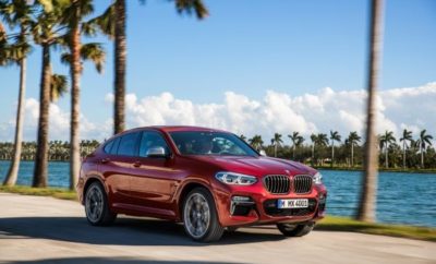 Η δεύτερη γενιά της BMW X4 δίνει μεγαλύτερη έμφαση στον σπορ χαρακτήρα και στην εκφραστική σχεδίαση. Παγκόσμια πρεμιέρα στο Διεθνές Σαλόνι Αυτοκινήτου της Γενεύης, το Μάρτιο του 2018. Η εξωτερική σχεδίαση της νέας BMW X4 δηλώνει καθαρά δυναμική ευελιξία και αυτοπεποίθηση. Αυξημένο ύψος (+81 mm), πλάτος (+37 mm) και μεταξόνιο (+54 mm) και μειωμένο ύψος κατά 3 mm συγκριτικά με το απερχόμενο μοντέλο. Με την εκκεντρική πολυτέλεια και τις αεροδυναμικές φόρμες του, το νέο Sports Activity Coupe γίνεται ο νέος εντυπωσιακός αθλητής στην οικογένεια μοντέλων BMW X. Μοντέρνα, premium αίσθηση στο εσωτερικό. Γνώριμο μίγμα στιβαρότητας και αριστοκρατικής κομψότητας. Κλασικό, οδηγοκεντρικό cockpit BMW. Νέας σχεδίασης εμπρός καθίσματα και επενδύσεις γονάτων. Εκδόσεις xLine, M Sport X και M Sport αυξάνουν τις δυνατότητες εξατομίκευσης. Η BMW X4 διατίθεται για πρώτη φορά με αποκλειστικές προτάσεις της σειράς BMW Individual, για να μπορεί ο πελάτης να αποτυπώσει το προσωπικό του στυλ. Πλούσια γκάμα κινητήρων με τρεις βενζινοκινητήρες και τέσσερις κινητήρες diesel και ισχύ από 135 kW/184 hp έως 265 kW/360 hp (κατανάλωση μικτού κύκλου: 9,0 – 5,4 l/100 km, Εκπομπές CO2 στο μικτό κύκλο: 209 – 142 g/km)*. Η κινητήρια ισχύς μεταφέρεται στο δρόμο μέσω ενός οκτατάχυτου κιβωτίου Steptronic και του ευφυούς συστήματος τετρακίνησης BMW xDrive (και τα δύο στάνταρ σε όλα τα μοντέλα). Δύο μοντέλα BMW M Performance: BMW X4 M40i και BMW X4 M40d με πανίσχυρους κινητήρες, αποκλειστικά σχεδιαστικά στοιχεία και εξοπλισμό. Αισθητά βελτιωμένη δυναμική συμπεριφορά χάρη στην εκτενώς αναβαθμισμένη τεχνολογία πλαισίου, προσαρμοσμένη για την X4, και τη μείωση βάρους. Κορυφαία συστήματα πλαισίου διατίθενται στάνταρ ή προαιρετικά: Variable Sport Steering (σπορ σύστημα διεύθυνσης με μεταβλητό λόγο υποπολλαπλασιασμού), Performance Control (έλεγχος επιδόσεων), προσαρμοζόμενη ανάρτηση Adaptive M, διαφορικό M Sport και φρένα M Sport. Το βάρος του οχήματος έχει μειωθεί έως 50 kg συγκριτικά με το προηγούμενο μοντέλο, χάρη στα μέτρα BMW EfficientLightweight. Η πιο αποδοτική αεροδυναμική στην κατηγορία: συντελεστής οπισθέλκουσας (Cd) 0,30. Τελευταία έκδοση του λειτουργικού συστήματος iDrive και ευφυής φωνητικός έλεγχος (voice control) στάνταρ, Control Display με λειτουργία οθόνης αφής και σύστημα ελέγχου μέσω αναγνώρισης χειρονομιών BMW, προαιρετικά. Προηγμένα συστήματα υποστήριξης οδήγησης αυξάνουν τα επίπεδα άνεσης και ασφάλειας. Προαιρετικό Driving Assistant Plus με Steering & lane control assistant και Lane Keeping Assistant με προστασία από πλευρική σύγκρουση. Ολοκληρωμένη γκάμα υπηρεσιών BMW ConnectedDrive. Ο προσωπικός βοηθός μετακίνησης BMW Connected εξασφαλίζει άριστη συνδεσιμότητα μεταξύ αυτοκινήτου και ψηφιακού lifestyle του πελάτη. Εκδόσεις μοντέλου στο λανσάρισμα: BMW X 4 xDrive 20 i : Τετρακύλινδρος βενζινοκινητήρας, οκτατάχυτο κιβώτιο Steptronic. Κυβισμός: 1.998cc, ισχύς: 135 kW/184 hp στις 6.500 rpm, μέγιστη ροπή: 290 Nm στις 1.350 – 4.250 rpm. Επιτάχυνση [0 – 100 km/h]: 8,3 δευτερ., τελική ταχύτητα: 215 km/h. Κατανάλωση καυσίμου, στο μικτό κύκλο*: 7,3 – 7,1 l/100 km, Εκπομπές CO2, στο μικτό κύκλο*: 168 – 163 g/km. BMW X 4 xDrive 30 i : Τετρακύλινδρος βενζινοκινητήρας, οκτατάχυτο κιβώτιο Steptronic. Κυβισμός: 1.998cc, ισχύς: 185 kW/252 hp στις 6.500 rpm, μέγιστη ροπή: 350 Nm στις 1.450 – 4.800 rpm. Επιτάχυνση [0 – 100 km/h]: 6,3 δευτερ., τελική ταχύτητα: 240 km/h. Κατανάλωση καυσίμου, στο μικτό κύκλο*: 7,3 – 7,2 l/100 km, Εκπομπές CO2, στο μικτό κύκλο*: 168 – 164 g/km. BMW X 4 M 40 i (διαθεσιμότητα από παραγωγή Αυγούστου 2018): Εξακύλινδρος εν σειρά βενζινοκινητήρας, οκτατάχυτο κιβώτιο Steptronic. Κυβισμός: 2.998cc, ισχύς: 265 kW/360 hp στις 5.500 – 6.500 rpm. μέγιστη ροπή: 500 Nm στις 1.520 – 4.800 rpm. Επιτάχυνση [0 – 100 km/h]: 4,8 δευτερ., τελική ταχύτητα: 250 km/h. Κατανάλωση καυσίμου, στο μικτό κύκλο*: 9,2 – 9,0 l/100 km, Εκπομπές CO2, στο μικτό κύκλο*: 213 – 209 g/km. BMW X 4 xDrive 20 d : Τετρακύλινδρος κινητήρας diesel, οκτατάχυτο κιβώτιο Steptronic. Κυβισμός: 1.995cc, ισχύς: 140 kW/190 hp στις 4.000 rpm, μέγιστη ροπή: 400 Nm στις 1.750 – 2.500 rpm. Επιτάχυνση [0 – 100 km/h]: 8.0 δευτερ., τελική ταχύτητα: 213 km/h. Κατανάλωση καυσίμου, στο μικτό κύκλο*: 5,6 – 5,4 l/100 km, Εκπομπές CO2, στο μικτό κύκλο*: 149 – 142 g/km. BMW X 4 xDrive 25 d : Τετρακύλινδρος κινητήρας diesel, οκτατάχυτο κιβώτιο Steptronic. Κυβισμός: 1.995cc, ισχύς: 170 kW/231 hp στις 4.400 rpm, μέγιστη ροπή: 500 Nm στις 2.000 rpm. Επιτάχυνση [0 – 100 km/h]: 6,8 δευτερ., τελική ταχύτητα: 230 km/h. Κατανάλωση καυσίμου, στο μικτό κύκλο*: 5,7 – 5,5 l/100 km, Εκπομπές CO2, στο μικτό κύκλο*: 149 – 145. BMW X 4 xDrive 30 d (διαθεσιμότητα από παραγωγή Αυγούστου 2018): Εξακύλινδρος εν σειρά κινητήρας diesel, οκτατάχυτο κιβώτιο Steptronic. Κυβισμός: 2.993 cc, ισχύς: 195 kW/265 hp στις 4.000 rpm, μέγιστη ροπή: 620 Nm στις 2.000 – 2.500 rpm. Επιτάχυνση [0 – 100 km/h]: 5,8 δευτερ., τελική ταχύτητα: 240 km/h. Κατανάλωση καυσίμου, στο μικτό κύκλο*: 6,2 – 5,9 l/100 km, Εκπομπές CO2, στο μικτό κύκλο*: 163 – 156 g/km. BMW X 4 M 40 d : Εξακύλινδρος εν σειρά κινητήρας diesel, οκτατάχυτο κιβώτιο Steptronic. Κυβισμός: 2.993cc, ισχύς: 240 kW/326 hp στις 4.400 rpm, μέγιστη ροπή: 680 Nm στις 1.750 – 2.750 rpm. Επιτάχυνση [0 – 100 km/h]: 4,9 δευτερ., τελική ταχύτητα: 250 km/h. Κατανάλωση καυσίμου, στο μικτό κύκλο*: 6,6 – 6,4 l/100 km, Εκπομπές CO2, στο μικτό κύκλο*: 173 – 170 g/km.