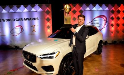 Το Volvo XC60 Παγκόσμιο Αυτοκίνητο της Χρονιάς 2018 • To Volvo XC60 κατακτά τον τίτλο του Παγκόσμιου Αυτοκινήτου της Χρονιάς 2018 • Ακόμη ένα σημαντικό βραβείο στη λίστα με τις πρόσφατες κορυφαίες διακρίσεις των SUV της Volvo • Παγκόσμιο Πρόσωπο της Χρονιάς για την Αυτοκίνηση ο Χόκαν Σάμιουελσον (Håkan Samuelsson), Πρόεδρος και CEO της Volvo Cars Το νέο Volvo XC60 ανακηρύχθηκε Παγκόσμιο Αυτοκίνητο της Χρονιάς 2018 στην Έκθεση Αυτοκινήτου της Νέας Υόρκης, κατακτώντας ακόμη ένα κορυφαίο βραβείο για τη Volvo. Είναι η πρώτη φορά που η Volvo πρωτεύει στο θεσμό του World Car of The Year, λίγες μέρες αφότου πρόσθεσε στη συλλογή της τον επίζηλο τίτλο του Αυτοκινήτου της Χρονιάς 2018 για την Ευρώπη, με το νέο της compact SUV, XC40. Υπενθυμίζουμε ότι, ανάμεσα στις άλλες σημαντικές διακρίσεις που έχει στη συλλογή του το Volvo XC60, συμπεριλαμβάνεται και η πρωτιά στις δοκιμές του EuroNCAP για το 2017, που το καθιστά το ασφαλέστερο αυτοκίνητο σήμερα στον κόσμο. Το νέο XC60 εξοπλίζεται με σύστημα αυτόματου φρεναρίσματος City Safety τελευταίας γενιάς, με λειτουργία Steering Support, που επεμβαίνει και στο τιμόνι για να αποτρέψει μια πιθανή σύγκρουση. "Είμαι ευτυχής που βλέπω τις προϊοντικές επενδύσεις μας να αποδίδουν", δήλωσε ο Χόκαν Σάμιουελσον (Håkan Samuelsson), Πρόεδρος και CEO της Volvo Cars. "Απέναντι σε έναν σκληρό ανταγωνισμό, το XC60 αποδεικνύει ότι η Volvo διαθέτει τον ιδανικό συνδυασμό design, συνδεσιμότητας και ασφάλειας που απηχεί τις προτιμήσεις των πελατών σε παγκόσμια κλίμακα". Στις πρόσφατες διακρίσεις της Volvo συμπεριλαμβάνεται και η ανάδειξη του Χόκαν Σάμιουελσον ως "Πρόσωπο της Χρονιάς για την Παγκόσμια Αυτοκίνηση", από εκπροσώπους των διεθνών μέσων ενημέρωσης, στις αρχές αυτού του μήνα, στη Γενεύη. Το βραβείο έρχεται ως αναγνώριση της σημαντικής συνεισφοράς του στην επιτυχημένη πορεία της Volvo Cars τα τελευταία χρόνια.