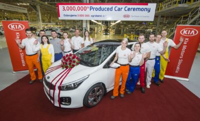 H Kia Motors κατασκεύασε 3.000.000 αυτοκίνητα στην Ευρώπη - Από το Δεκέμβριο του 2006 έχουν κατασκευαστεί στη Žilina της Σλοβακίας τρία εκατομμύρια αυτοκίνητα - Το επετειακό αυτοκίνητο είναι ένα λευκό Kia Cee’d που προορίζεται για έναν Ισλανδό πελάτη - Το 2017 το εργοστάσιο κατασκεύασε 335.600 αυτοκίνητα και 539.987 κινητήρες - Πρόκειται για τη βάση της παραγωγής της γκάμας του Kia Cee’d καθώς και των Sportage και Venga - Το εργοστάσιο της Žilina δημιούργησε άμεσα ή έμμεσα 184.386 θέσεις εργασίας Η Kia Motors κατασκεύασε το υπ’ αριθμόν 3.000.000 αυτοκίνητό της από τότε που ξεκίνησε η παραγωγή στο εργοστάσιο της Žilina στη Σλοβακία το 2006. Το 3.000.000στό αυτοκίνητο που βγήκε από τη γραμμή παραγωγής είναι ένα Kia Cee’d. Πρόκειται για ένα λευκό πεντάθυρο hatchback με επίπεδο εξοπλισμού GT Line, που κατασκευάστηκε για έναν πελάτη στην Ισλανδία και ο κινητήρας του είναι ο 1.0 T-GDi (turbo gasoline-direct injection). Το 2017 η Kia Motors Slovakia κατασκεύασε 335.600 αυτοκίνητα και 539.987 κινητήρες που στη συνέχεια πουλήθηκαν σε περισσότερες από 80 χώρες του κόσμου. Ο πιο δημοφιλής κινητήρας πέρυσι ήταν ο diesel 1.7 CRDi (common-rail direct injection). Στη Žilina κατασκευάζονται τρία μοντέλα της ευρωπαϊκής γκάμας της Kia. Όλες οι εκδόσεις του δημοφιλούς Kia Cee’d (περιλαμβάνονται το πεντάθυρο hatchback Cee’d, το Sportswagon και το Pro_Cee’d), το best seller Kia Sportage και το μικρό MPV Kia Venga. Από τον Μάιο του 2013 η Kia Motors Slovakia κατασκευάζει τα πρώτα μοντέλα υψηλών επιδόσεων της μάρκας για την Ευρώπη: τα ισχυρά και ταχύτατα Cee’d GT και Pro_Cee’d GT. Συνολικά τα μοντέλα της Kia που κατασκευάζονται στην Ευρώπη αποτελούν σχεδόν το 50% των συνολικών πωλήσεων της μάρκας στην ευρωπαϊκή αγορά. Η ευρωπαϊκή βάση παραγωγής της Kia έχει δημιουργήσει ένα ιδιαίτερα ισχυρό όνομα ως κατασκευαστής αυτοκινήτων υψηλής ποιότητας με την κορυφαία στην αυτοκινητοβιομηχανία εγγύηση 7 ετών ή 150.000 χιλιομέτρων να πιστοποιεί στην ουσία την πολύ υψηλή ποιότητα κατασκευής. Μια εγγύηση που συνοδεύει κάθε Kia που πωλείται στην Ευρώπη. Ευρωπαϊκή παραγωγή για δύο ιδιαίτερα δημοφιλή μοντέλα Από τότε που ξεκίνησε η παραγωγή σε κανονικούς ρυθμούς στην οικογένεια μοντέλων Kia Cee’d (και που έχουν σχεδιαστεί και εξελιχθεί αποκλειστικά στην Ευρώπη για την Ευρώπη) αντιστοιχεί σχεδόν το μισό ύψος της παραγωγής στη Žilina. Μέχρι σήμερα η Kia έχει κατασκευάσει σχεδόν 1,3 εκατομμύρια μονάδες του Cee’d. Το εργοστάσιο κατασκεύασε 646.300 μονάδες της πρώτης γενιάς του Cee’d, από την πρεμιέρα της το 2006 μέχρι την εμφάνιση του μοντέλου της δεύτερης γενιάς το 2012. Από τα μοντέλα της δεύτερης γενιάς έχουν κατασκευαστεί 647.700 μονάδες, ενώ το εργοστάσιο θα ξεκινήσει το δεύτερο τρίμηνο του 2018 με την παραγωγή της τρίτης γενιάς του Ceed. Ακριβώς όπως και οι προκάτοχοί του έτσι και το καινούργιο μοντέλο θα κατασκευάζεται για τους Ευρωπαίους πελάτες, αποκλειστικά στην Ευρώπη. Το εργοστάσιο της Žilina έχει κατασκευάσει τρεις γενιές του SUV Sportage, αρχής γενομένης από το μοντέλο της δεύτερης γενιάς το 2007. Από τότε έχουν παραχθεί σχεδόν 1,4 εκατομμύρια μονάδες, από τις οποίες 104.500 αντιστοιχούν στα μοντέλα της δεύτερης γενιάς, 797.500 σε αυτά της τρίτης και 492.000 στο τρέχον μοντέλο, η παραγωγή του οποίου ξεκίνησε το 2015. Παραγωγή κινητήρων – έχουν κατασκευαστεί περισσότεροι από τέσσερα εκατομμύρια Πέρα από την κατασκευή των πιο δημοφιλών μοντέλων της Kia στην Ευρώπη, η Žilina είναι και η ευρωπαϊκή βάση της παραγωγής κινητήρων της μάρκας. Με δύο γραμμές παραγωγής κινητήρων, έχουν κατασκευαστεί, από το 2006, συνολικά περισσότεροι από τέσσερα εκατομμύρια κινητήρες. Η Kia Motors Slovakia έχει την ευθύνη παραγωγής μιας σειράς κινητήρων βενζίνης (1.4 MPI, 1.6 GDI και 1.6 T-GDI με 204 ίππους για τις εκδόσεις GT) και diesel (1.4, 1.6, 1.7 CRDi και τον “R” των 2.0 lt). Το εργοστάσιο θα κατασκευάζει και το νέο και ιδιαίτερα εξελιγμένο κινητήρα πετρελαίου «U3» των 1.6 lt, που θα κινεί πολλά μοντέλα τα επόμενα χρόνια. Τα κοινωνικά και οικονομικά οφέλη από την παρουσία της Kia στην Ευρώπη Μια έρευνα του 2017 από την κορυφαία ανεξάρτητη εταιρεία οικονομικών συμβούλων London Economics με τίτλο «Τα οικονομικά και κοινωνικά οφέλη που προέρχονται από την παρουσία της Kia στην Ευρώπη», τονίζει το διευρυμένο ρόλο που παίζουν οι εγκαταστάσεις παραγωγής της Kia στη Σλοβακία για ολόκληρη την ήπειρο. Το εργοστάσιο στη Žilina είναι σημαντικός παράγοντας της ευρωπαϊκής οικονομίας: ο φόρος εισοδήματος της Kia Motors, οι τελωνειακοί δασμοί και οι συνεισφορές των πωλήσεων στα έσοδα των κυβερνήσεων χωρών στην Ευρώπη έφτασαν τα 1,2 δισεκατομμύρια ευρώ. Με τη συνεχή διεύρυνση της παραγωγής στις εγκαταστάσεις στη Žilina, η Kia Motors Slovakia απέκτησε το 73% των προμηθειών της, αξίας 3,8 δισεκατομμυρίων ευρώ, από πηγές στην Ευρώπη. Η έρευνα σημειώνει επίσης πως 184.386 εργαζόμενοι οφείλουν τις θέσεις εργασίας τους στην παρουσία της μάρκας στην Ευρώπη, έχοντας προσληφθεί είτε απευθείας από την Kia είτε έμμεσα στην αλυσίδα των προμηθειών, πωλήσεων και διανομής.