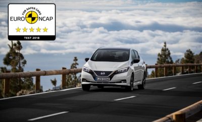 Το νέο Nissan LEAF κατακτά την κορυφαία βαθμολογία των 5 αστέρων στην ασφάλεια του Euro NCAP. Αφού ψηφίστηκε ως “Πράσινο” Αυτοκίνητο της Χρονιάς και έλαβε την υψηλότερη δυνατή βαθμολογία με πέντε αστέρια στην ασφάλεια, από το Πρόγραμμα Αξιολόγησης Νέων Αυτοκινήτων στην Ιαπωνία, τώρα έρχεται να προστεθεί στο “χαρτοφυλάκιο” του νέου Nissan LEAF και η κορυφαία βαθμολογία των 5 αστέρων στις δοκιμές ασφαλείας του Euro NCAP. To πρώτο LEAF, το 2011, ήταν το πρώτο αμιγώς ηλεκτροκίνητο αυτοκίνητο που βαθμολογήθηκε με 5 αστέρια από τον ανεξάρτητο ευρωπαϊκό οργανισμό ασφάλειας Euro NCAP. Επτά χρόνια αργότερα, το νέο, δεύτερης γενιάς μοντέλο είχε την αντίστοιχη επιτυχία. Αξίζει να σημειωθεί ότι το νέο LEAF είναι το πρώτο αυτοκίνητο που δοκιμάστηκε από τον Euro NCAP σύμφωνα με τους νέους αυστηρότερους κανονισμούς του 2018. Για πρώτη φορά αξιολογήθηκε το σύστημα ανίχνευσης ποδηλατών, παράλληλα με άλλα σενάρια δοκιμών για αυτοκίνητα και πεζούς. Επιπλέον το νέο LEAF αξιολογήθηκε και σε συνθήκες με δοκιμή του συστήματος ανίχνευσης πεζών σε σκοτάδι, όπως και σε περιβάλλον χαμηλού φωτισμού, καθώς και ως προς την απόδοση του συστήματος διατήρησης στην λωρίδα κυκλοφορίας όταν το αυτοκίνητο κινείται στην άκρη του δρόμου, είτε υπάρχει σχετική διαγράμμιση, είτε όχι. Σύμφωνα με τον Euro NCAP, τα αναθεωρημένα κριτήρια αξιολόγησης των αυτοκινήτων είναι τα αυστηρότερα που έχουν εφαρμοστεί μέχρι σήμερα στην Ευρώπη. Τα αυτοκίνητα δοκιμάζονται και αξιολογούνται σε τέσσερις βασικούς τομείς: προστασία των ενήλικων επιβατών (οδηγού και συνοδηγού), προστασία των παιδιών (στα ειδικά καθίσματα), προστασία των “ευάλωτων” πεζών, καθώς και στα βοηθητικά συστήματα ενεργητικής ασφάλειας. Στην προστασία των ενηλίκων επιβατών το νέο Nissan LEAF βαθμολογήθηκε με 93% και στην προστασία των παιδιών με 86%. Η βαθμολογία ασφαλείας προσδιορίζεται από μια σειρά δοκιμών που, με απλοποιημένο τρόπο, αντικατοπτρίζουν σημαντικά σενάρια ατυχημάτων της πραγματικής ζωής, τα οποία θα μπορούσαν να οδηγήσουν σε τραυματισμούς. Επιπλέον, στα χαρακτηριστικά ασφαλείας που συνέβαλαν στη βαθμολογία των πέντε αστέρων του νέου Nissan LEAF, συγκαταλέγονται ο υψηλός βαθμός ακαμψίας του αμαξώματος, οι έξι αερόσακοι SRS, τα καθίσματα με ενεργητικά προσκέφαλα και σκελετό πλάτης, οι ζώνες ασφαλείας με προεντατήρες αλλά και με περιοριστές δύναμης για τους επιβάτες. Εκτός των παραπάνω, το αυτοκίνητο διαθέτει έναν ισχυρά προστατευμένο χώρο για την μπαταρία, όπως και μια διάταξη και δομή που λειτουργεί ως ασπίδα προστασίας από τα σημεία υψηλής τάσης, καθώς και μια συσκευή διακοπής της υψηλής τάσης που ενεργοποιείται σε περίπτωση σύγκρουσης. Το LEAF του 2018 είναι επίσης το πρώτο μοντέλο της Nissan στην Ευρώπη που διαθέτει την αυτόνομη τεχνολογία ProPILOT καθώς και το e-Pedal, το οποίο επιτρέπει στους οδηγούς να ξεκινούν, να επιταχύνουν, να επιβραδύνουν και να σταματούν, απλά αυξάνοντας ή μειώνοντας την πίεση που ασκείται στο γκάζι. Το νέο Nissan LEAF με μηδενικές εκπομπές ρύπων ενσαρκώνει το Nissan Intelligent Mobility, το όραμα της μάρκας για την αλλαγή του τρόπου με τον οποίο τα οχήματα τροφοδοτούνται, οδηγούνται και ενσωματώνονται στην κοινωνία. Το νέο Nissan LEAF, θα είναι διαθέσιμο στην Ελλάδα τον ερχόμενο Μάιο.