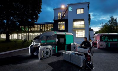 Ένα ρομποτικό όχημα για τις αστικές διανομές • Το Groupe Renault παρουσιάζει το EZ-PRO, κάνοντας πραγματικότητα το όραμά της για ένα όχημα διανομής «last mile» μέσα από ένα αυτόνομο concept car που βασίζεται σε κοινόχρηστες ρομποτικές πλατφόρμες. • Το ΕΖ-PRO τοποθετεί τον άνθρωπο στη θέση του χειριστή για τις ειδικές διανομές και τη διαχείριση του αυτοκινούμενου ρομποτικού στόλου. • Έχοντας ιδιαίτερα ευέλικτες ρομποτικές πλατφόρμες που καθιστούν πολύ εύκολη την φόρτωσή τους, το EΖ-PRO είναι μία λύση σχεδιασμένη για εταιρείες διανομής, logistics, για τους εμπόρους και τους καταναλωτές. • Χάρη στο EΖ-PRO οι καταναλωτές μπορούν να επιλέξουν ακριβώς το πού, πότε και πώς θα παραλαμβάνουν τα προϊόντα που έχουν παραγγείλει. • Παράλληλα, το EZ-PRO συμβάλλει αποτελεσματικά στη διαμόρφωση των έξυπνων πόλεων του μέλλοντος, μειώνοντας την κίνηση στους δρόμους και την μόλυνση της ατμόσφαιρας. To Groupe Renault παρουσιάζει στην Έκθεση Αυτοκινήτου του Ανόβερο, στη Γερμανία, σε παγκόσμια πρώτη, το Renault EZ-PRO, ένα αυτόνομο, ηλεκτρικό, διασυνδεδεμένο, ρομποτικό concept car, που είναι σχεδιασμένο για να διαμορφώσει το μέλλον των διανομών «last mile» για κάθε είδους επαγγελματία. Οι υπηρεσίες «last mile» αποτελούν μία από τις μεγαλύτερες ευκαιρίες ανάπτυξης του κλάδου των επαγγελματικών μεταφορών, καθώς το ηλεκτρονικό εμπόριο (e-commerce) εξελίσσεται ραγδαία, οι έμποροι επιδιώκουν να περιορίσουν τα κόστη διανομής και οι πόλεις εξακολουθούν να αναζητούν νέους τρόπους για τη διαχείριση της αυξανόμενης κίνησης στους δρόμους. Ως κατασκευαστής ελαφρών επαγγελματικών οχημάτων (LCVs) για σχεδόν 120 χρόνια και ως ηγέτης στην ευρωπαϊκή αγορά των ηλεκτρικών LCVs, η Renault βρίσκεται στην προνομιακή θέση να διαμορφώνει και να εξελίσσει τόσο τις υπηρεσίες διανομής όσο και τους τρόπους με τους οποίους μετακινούνται τα αγαθά. «To Renault EZ-PRO αναδεικνύει το όραμά μας για τη διανομή last-mile που είναι άρρηκτα συνδεδεμένη με το οικοσύστημα των έξυπνων πόλεων του μέλλοντος και τις ανάγκες του επαγγελματία. Αυτό το πρωτότυπο όχημα είναι η λύση που μπορεί να ξεκλειδώσει αμέτρητες ευκαιρίες για πολλούς από τους συνεργάτες μας, μεταξύ των οποίων, όπως παρουσιάζουμε σήμερα, τους DPD Group, Lomi Coffee, Piper- Piper-Heidsieck και Patrick Roger» ανέφερε ο Ashwani Gupta, Αντιπρόεδρος της Συμμαχίας Renault, Κλάδος LCV. Το EZ-PRO είναι ένα concept car που αποτελείται από ένα αυτόνομο αυτοκινούμενο όχημα που προπορεύεται και αυτοκινούμενες ρομποτικές πλατφόρμες χωρίς οδηγό. Η Renault πιστεύει ότι η διαχείριση της διανομής του «last mile» δεν μπορεί να αυτοματοποιηθεί τελείως, καθώς οι άνθρωποι θα κρατήσουν τον έλεγχο των μεταφορών/συγκοινωνιών για το άμεσο μέλλον. Στο EZ-PRO το αυτόνομο αυτοκινούμενο όχημα που προπορεύεται φιλοξενεί μία θέση – γραφείο για τον χειριστή που επιβλέπει τη διανομή των αγαθών και των υπηρεσιών του στόλου του. Απαλλαγμένος από τους σημερινούς περιορισμούς της οδήγησης, ο χειριστής, μπορεί να εστιάσει την προσοχή του σε εργασίες που έχουν μεγαλύτερη αξία για τη δουλειά του, όπως το να επιβλέπει τις λίστες διανομής της αυτοκινούμενης πλατφόρμας, αλλά και να εξασφαλίζει ότι οι υπηρεσίες που προσφέρει είναι αποτελεσματικές και προσαρμοσμένες στις πελατειακές απαιτήσεις, όπως για παράδειγμα η premium διανομή ευαίσθητων ή εύθραυστων αγαθών. Παράλληλα με τη δέσμευση της Renault για «Εύκολη Ζωή» (Easy Life), το πρωτότυπο EΖ-PRO προσφέρει μία ασφαλή και εργονομική λύση για τον επαγγελματία, όπως προκύπτει από την εύκολη πρόσβαση στο μπροστινό τμήμα, το joystick ελέγχου, ή την ιδιαίτερη ευελιξία που εξασφαλίζει η λειτουργία τετραδιεύθυνσης. Ο στόλος των αυτοκινούμενων ρομποτικών πλατφορμών είτε ακολουθεί σε κομβόι, είτε κινούνται αυτόνομα. Σε συνέχεια της υπόσχεσης του κλάδου Renault PRO+ LPV, η εξατομίκευση είναι ένα ακόμα δυνατό χαρακτηριστικό του πρωτότυπου μοντέλου. Τo EZ-PRO προσφέρει διαμορφώσιμες πλατφόρμες που μπορούν να καλύψουν μια μεγάλη ποικιλία επαγγελματικών αναγκών, από αυτές της διανομής, μέχρι τις ανάγκες των εμπόρων, των τεχνιτών, αλλά και των επιχειρηματιών. «Με το EZ-PRO συνεχίζουμε με αξιώσεις την εξερεύνηση της αστικής αυτοκίνησης του μέλλοντος. Εστιασμένο στην εξεύρεση λύσεων για τη διανομή αγαθών, αυτό το αυτόνομο, διασυνδεδεμένο και ηλεκτρικό πρωτότυπο, αντιπροσωπεύει το ιδανικό εργαλείο δουλειάς, αφού μπορεί τόσο να δημιουργήσει ευκαιρίες για τους επαγγελματίες, όσο και να προσφέρει τις υπηρεσίες του σε όλους τους χρήστες, έμμεσα ή άμεσα. Βασίζεται στην εξειδίκευση της Renault στα επαγγελματικά οχήματα, αλλά και στo DNA της μάρκας που τοποθετεί τον άνθρωπο στην καρδιά κάθε εξέλιξης» δήλωσε ο Laurens van den Acker, Αντιπρόεδρος Εταιρικού Σχεδιασμού του Groupe Renault. To ΕΖ-PRO είναι μια κοινόχρηστη λύση. Ένα κομβόι από ρομποτικές πλατφόρμες που ξεκινάνε από το ίδιο σημείο, κουβαλώντας διαφορετικά φορτία αλλά ελεγχόμενα από τον ίδιο υπεύθυνο στόλου, θα μπορούσαν να έχουν χωριστούς λογαριασμούς, πελατολόγιο, αισθητική αλλά και διεύθυνση αποστολής. Από την άλλη, η λειτουργία τους ελέγχεται από την ίδια ηλεκτρική και αυτόνομη πλατφόρμα. Κατά τον ίδιο τρόπο, η μία πλατφόρμα μπορεί να διεκπεραιώσει τη διανομή των αγαθών ενός online καταστήματος, ενώ μία άλλη μπορεί να κάνει κάτι αντίστοιχο, για κάποιο άλλο κατάστημα. Έτσι αυτά τα κοινόχρηστα σενάρια συμβάλουν στην μεγιστοποίηση της παραγωγικότητας αλλά και τον περιορισμό του κόστους. EZ-PRO – μια εξελιγμένη εμπειρία για τον τελικό χρήστη Το EZ-PRO έχει σχεδιαστεί για να προσφέρει μια κορυφαία λύση στις ανάγκες διανομής τόσο των επαγγελματιών όσο και των καταναλωτών. Οι αποδέκτες θα έχουν την ευχέρεια να επιλέξουν μια βολική ώρα & περιοχή παράδοσης. Παράλληλα, ο τελικός αποδέκτης θα μπορεί να επιλέξει μεταξύ της παράδοσης του πακέτου χέρι με χέρι ή της παραλαβής του από τα self-service ντουλαπάκια παραλαβής (θυρίδες) της αυτοκινούμενης πλατφόρμας. Μάλιστα αυτές οι θυρίδες, που θα είναι διαθέσιμες 24 ώρες για 7 μέρες την εβδομάδα, θα μπορούν να ξεκλειδώνουν με ειδικό app από το κινητό του παραλήπτη. Οι δυνατότητες αποστολής για τους καταναλωτές θα περιλαμβάνουν ακόμα και υπηρεσίες ενημέρωσης για την εξέλιξη της αποστολής σε πραγματικό χρόνο μέσω ενημερώσεων σε συσκευές κινητής τηλεφωνίας, για μία ακόμα πιο ξεχωριστή, επαγγελματική και αποτελεσματική εμπειρία παράδοσης. Μια θετική συμβολή στη ζωή στην πόλη Τo ΕZ-PRO έχει σχεδιαστεί ώστε να εξασφαλίζει την καλύτερη δυνατή αισθητική ενσωμάτωση των στοιχείων που το απαρτίζουν στο αστικό περιβάλλον. Η σατινέ απόχρωση του αμαξώματος, οι θόλοι των τροχών, το γυαλιστερό φινίρισμα των ανοιγόμενων επιφανειών, βοηθούν ώστε το τελικό αποτέλεσμα να ενσωματώνεται αποτελεσματικά στο αστικό τοπίο. Η διανομή last mile, είναι υπεύθυνη για περίπου το 30% της κίνησης στις πόλεις, ένα πρόβλημα που το EZ-PRO μπορεί να αντιμετωπίσει μέσα από τις κοινόχρηστες πλατφόρμες του, την ευελιξία και την αυτόνομη φύση του. Αυτές οι ιδιότητές του θα συμβάλλουν ώστε όλο και λιγότερο οχήματα να συνωστίζονται στους δρόμους κατά τις ώρες αιχμής, με αποτέλεσμα λιγότερα μποτιλιαρίσματα που οφείλονται σε κακές οδηγικές συνήθειες ή λάθος παρκαρισμένα οχήματα. Παράλληλα, η καλύτερη ροή της κίνησης μπορεί να εξομαλυνθεί περαιτέρω από τη συνδεσιμότητα των ρομποτικών οχημάτων στα δίκτυα των πόλεων και τις δομές τους, όπως είναι οι φωτεινοί σηματοδότες και τα κέντρα ελέγχου της κυκλοφορίας οχημάτων. Τo ΕΖ-PRO είναι μέρος μιας σειράς πρωτότυπων οχημάτων της Renault που εστιάζουν στις αστικές ανάγκες μετακίνησης προϊόντων και υπηρεσιών. Άλλωστε το EZ-PRO έπεται της παρουσίασης του EZ-GO, του ηλεκτρικού, διασυνδεδεμένου, πλήρως αυτόνομου και κοινόχρηστού ρομποτικού οχήματος, που βοηθάει στη μετακίνηση ανθρώπων. Με κοινό στόχο την επίτευξη μιας βιώσιμης αυτοκίνησης για όλους, το EZ-PRO είναι 100% ηλεκτρικό, συμβάλλοντας σε ένα πιο πράσινο και πιο ήσυχο δίκτυο μετακινήσεων.